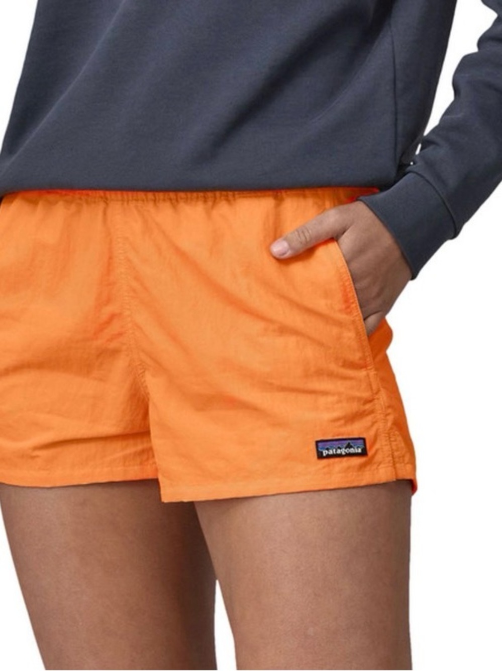 Patagonia Women's Large Barely Baggies, Peach Sherbet